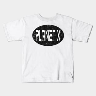 Planet X Space Logo Science Sci fi Kids T-Shirt